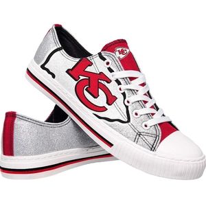 Chiefs low top glitter shoes
